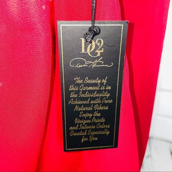 NWT Diane Gilman Red Blouse with Sequin Tank - Medium - Picture 14 of 16